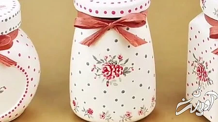 تزیین شیشه سس,استفاده از شیشه های انواع مواد غذایی ,ایده‌های خلاقانه برای تزیین شیشه سس